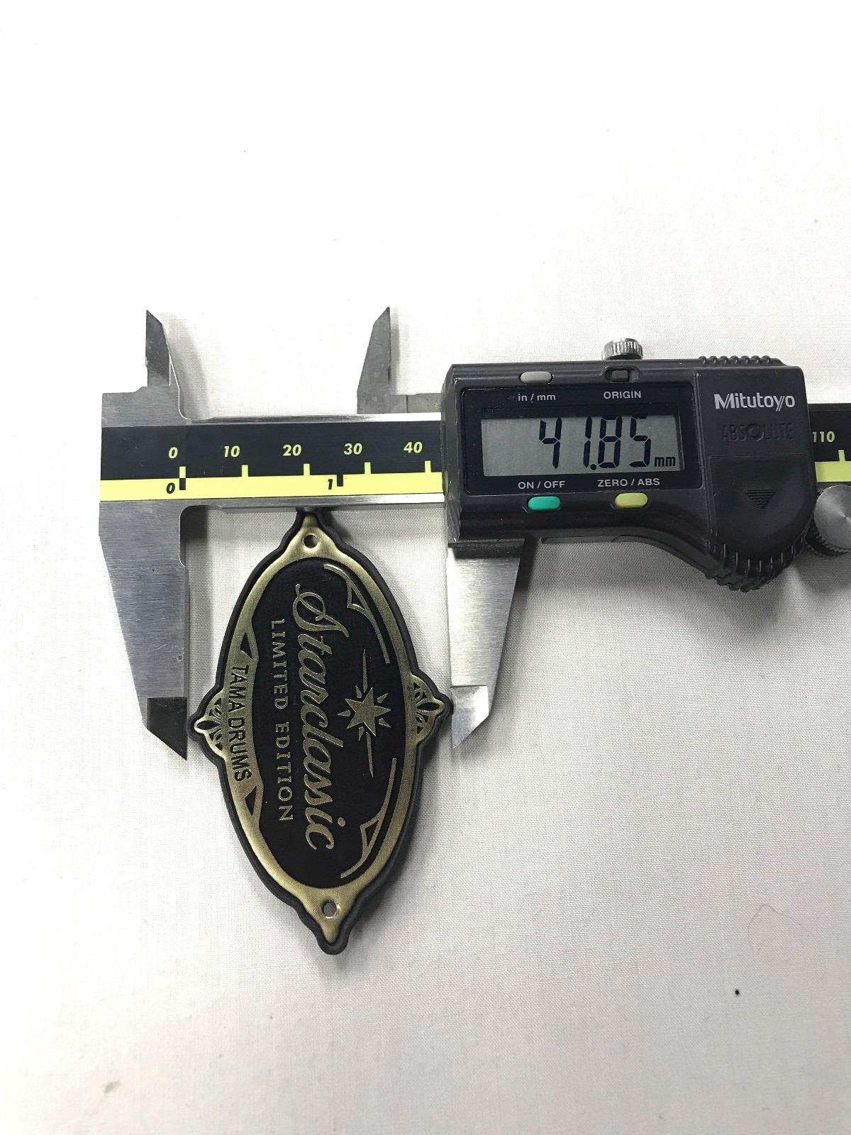 Tama Percussion Star Classic Birch Babinga Gold Drum Badge OEM Repair Parts