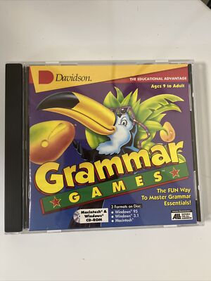 Grammar Games PC CD Rom Educational Factory Sealed NEW