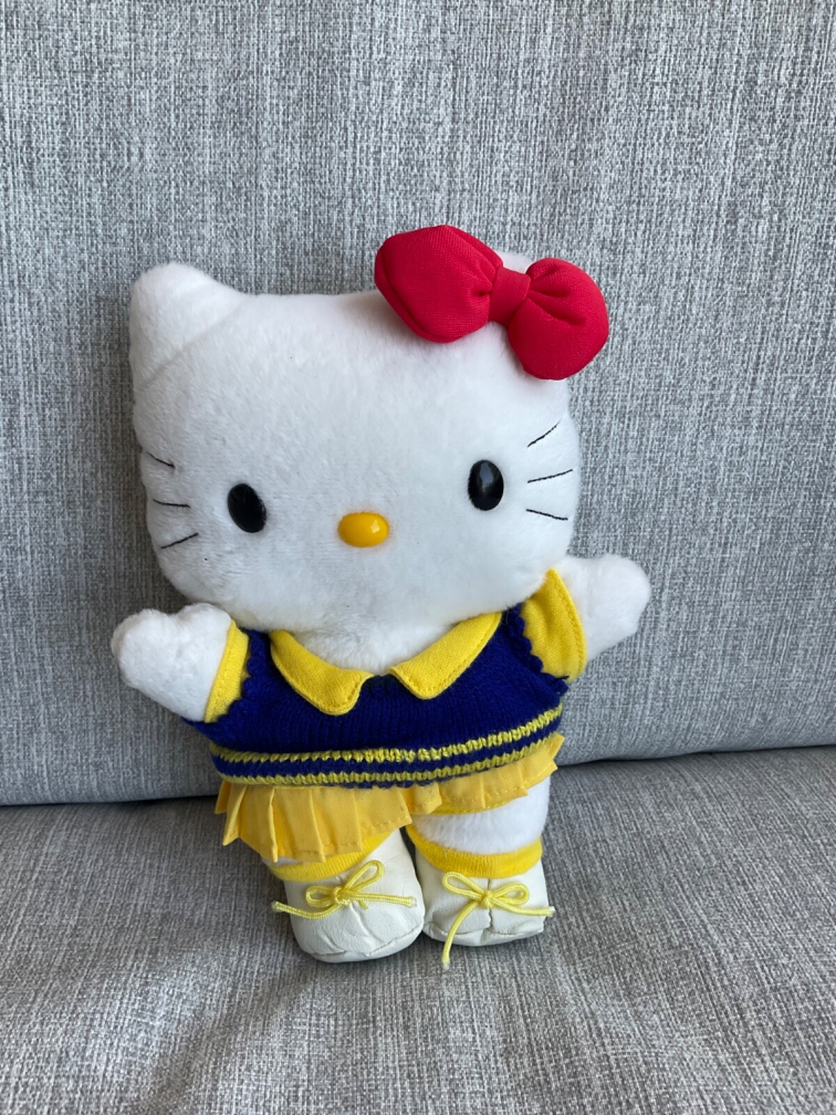 Hello Kitty Cheerleader Plush Vintage Sanrio 2000 Stuffed Animal