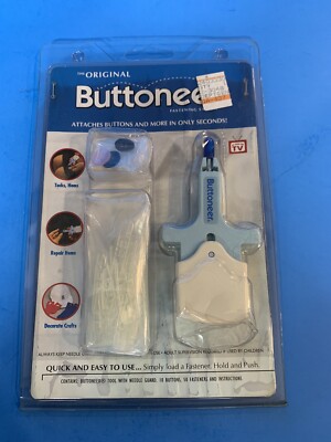 The Original Buttoneer Fastening System Needle Guard Avery Dennison - NEW