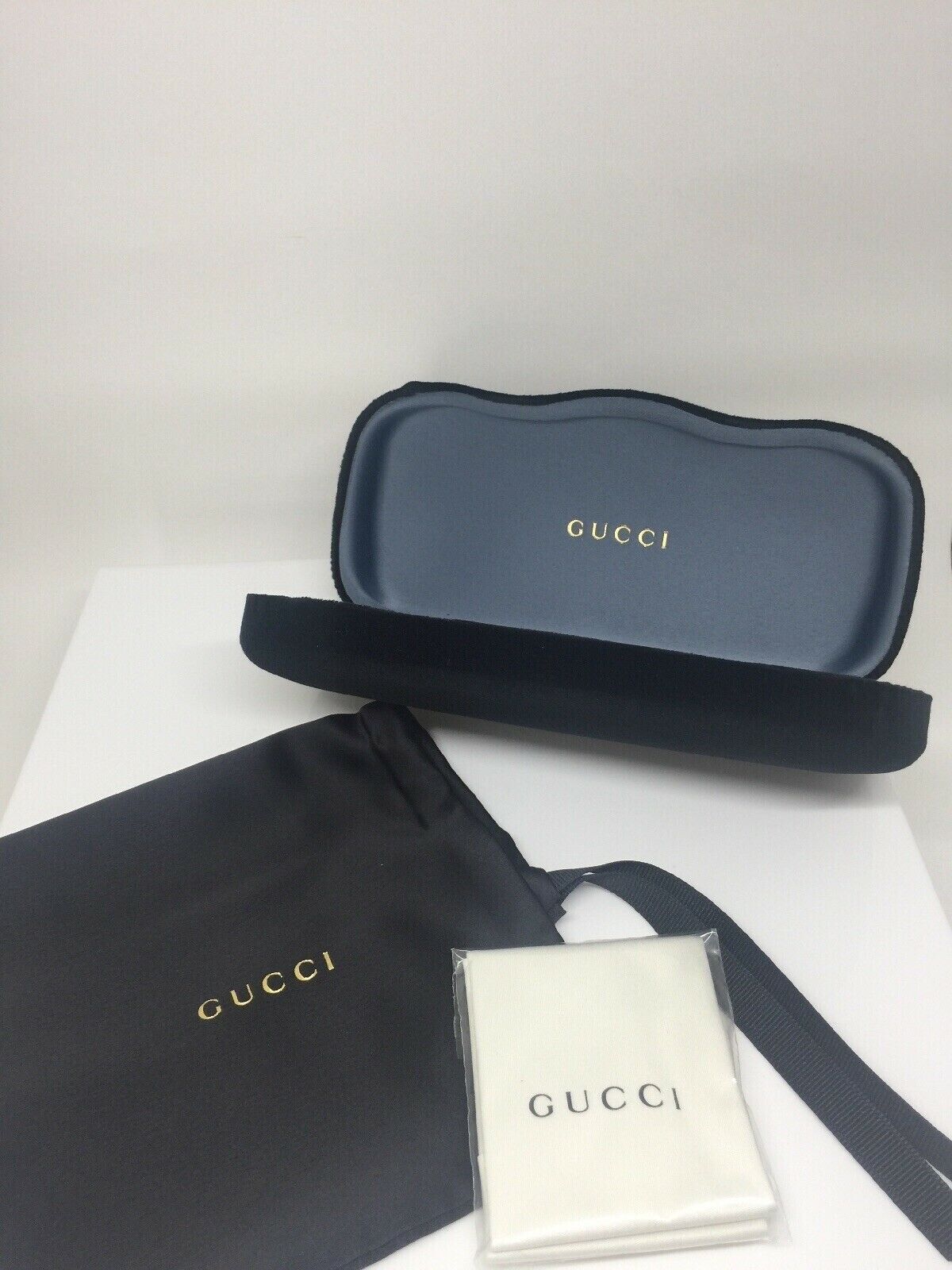 New LARGE Black Gucci Case Hard Shell Sunglasses New LARGE Black Gucci Case Hard Shell Sunglasses