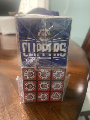LA Clippers NBA LOT OF 2 3x3 Standard Rubix Cubes Rare Toy Stadium Giveaway