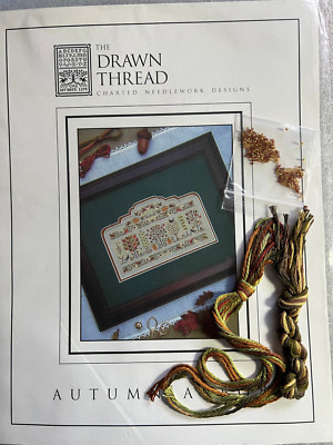 The Drawn Thread- Autumn Arbor Chart, Threads and Beads