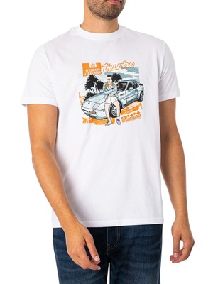 

Мужская футболка Weekend Offender с рисунком 944, белая, Белый, PTAW2306-WHT