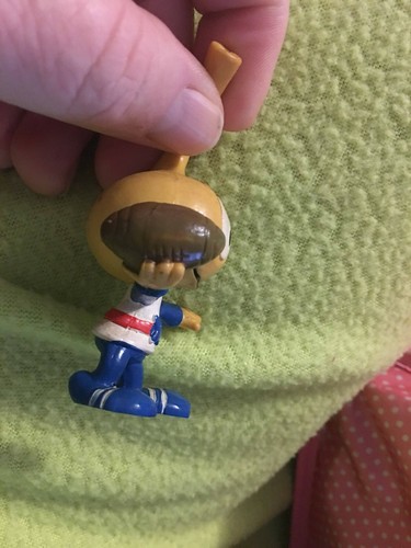 Vintage Alien Figurine With Football PVC FIGURINE Toy