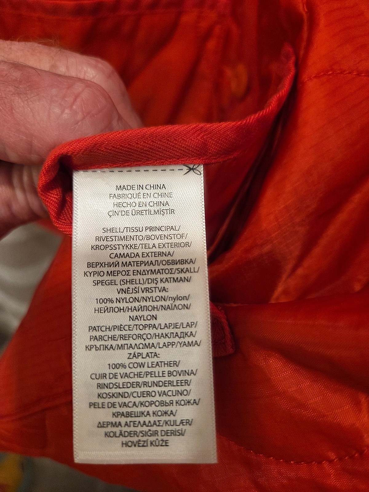 New Polo Ralph Lauren Quilted Button Jacket Rust-Orange Vintage Label Men's (M)