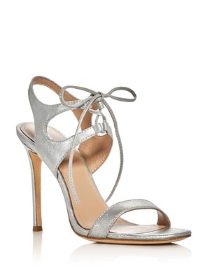 Женские серебристые босоножки на шпильке с острым носком Elisa POUR LA VICTOIRE 7,5