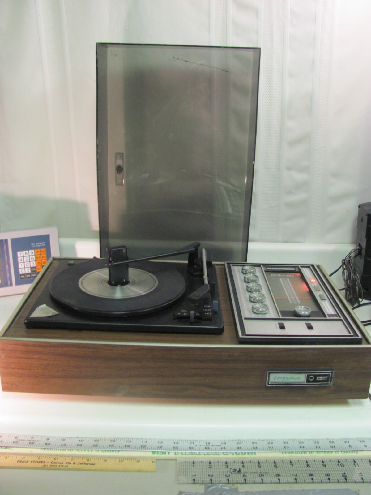 Electrophonic Record Player AM/FM Radio Combo Receiver Retro MCM
