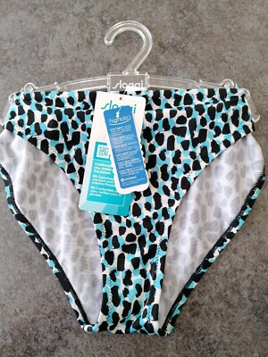 Sloggi Women Shore Koh Tachai Tanga Bikini Briefs Black Blue White Large New