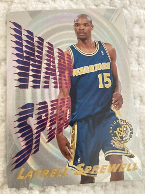 1995-96 Topps Stadium Club Warp Speed Latrell Sprewell #WS12 Warriors-NY Knicks