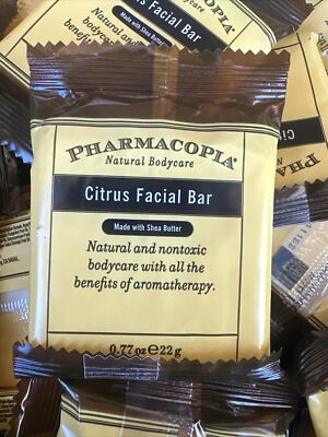 390 Pharmacopia Citrus Facial Bar Aromatic Soap .77 oz Travel Size Bars TG