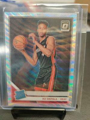 2019-20 Optic KZ OKPALA Fanatics Prizm Silver Wave SP RC RATED ROOKIE Heat #189