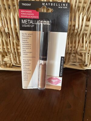 Maybelline Lip Studio Metallic Foil Liquid Lipstick - 90 Trident BRAND NEW