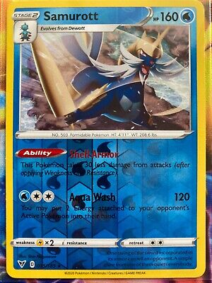 Pokemon Cards 4x Samurott 035//185 Playset Vivid Voltage NM//M