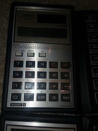 Casio Fx-451 And Fx-451M Fx 451 Fx 451M Both Great Condition. Both calculators