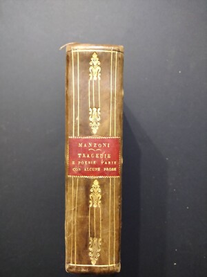 Manzoni Tragedies Count Carmagnola Adelchi 1825 Molini Letts Nineteenth Century