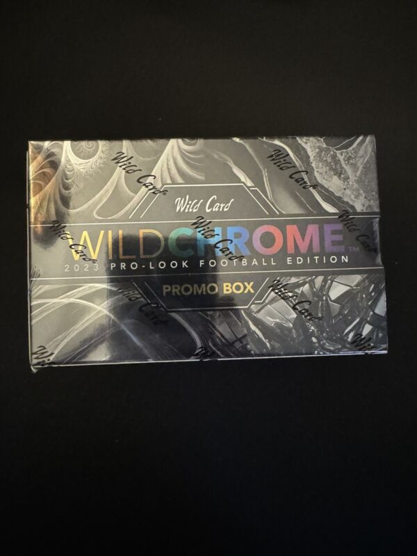 2023 Wild Card Wildchrome Promo Pro-Look Football Box  Nmbrd 25 Or Less 5 Packs 