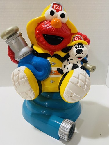 Mattel Sesame Street Elmo Fireman and Dog Water Sprinkler