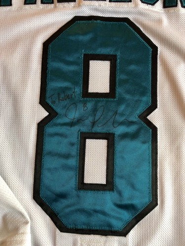 Joe Pavelski Game Worn & Autographed San Jose Sharks Road Jersey Set 1 2016