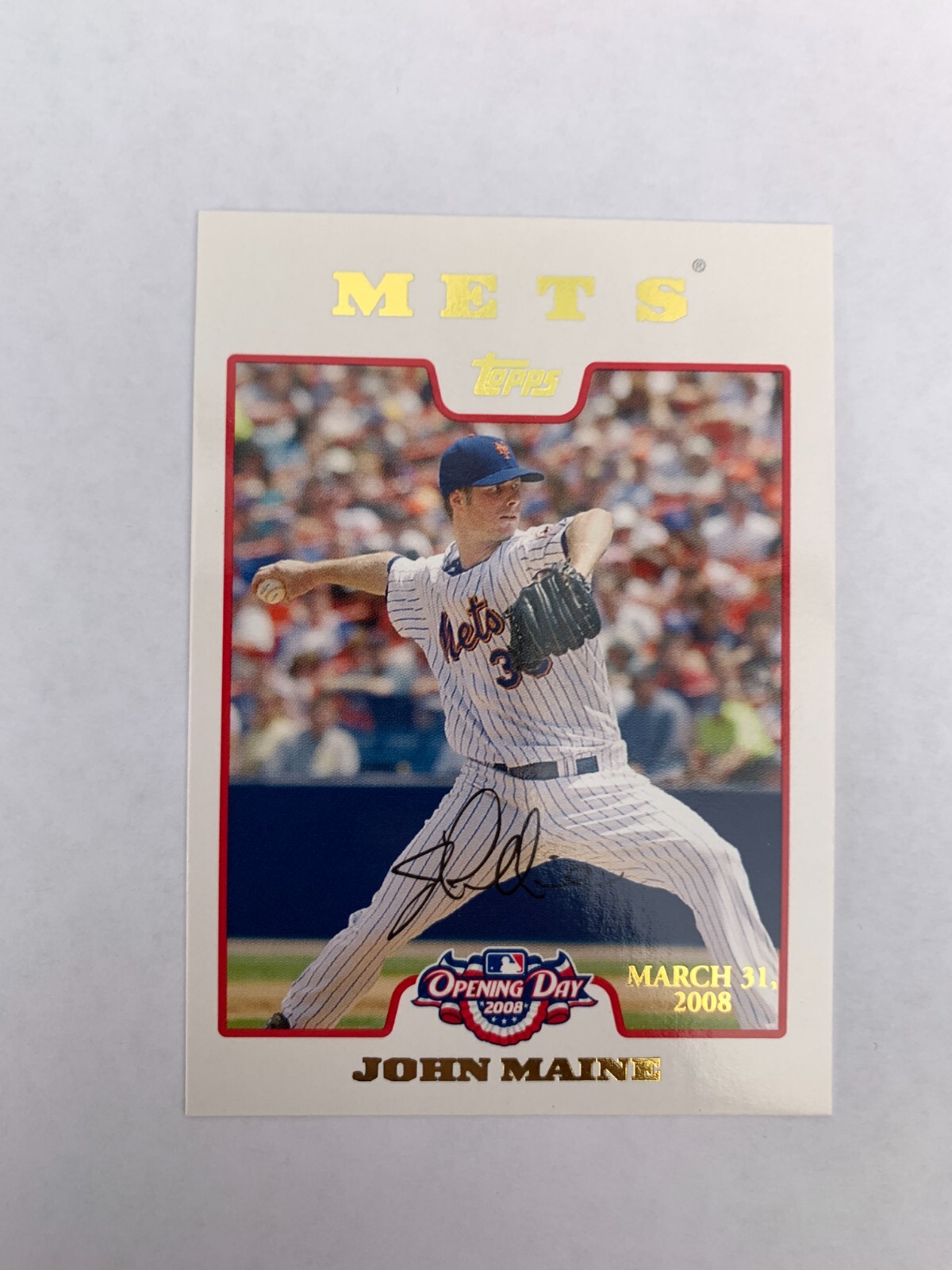 2008 Topps Opening Day Gold #73 John Maine 1234/2199 New
