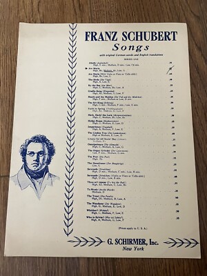 Vintage Sheet Music Ava Maria Franz Schubert 1895-1923