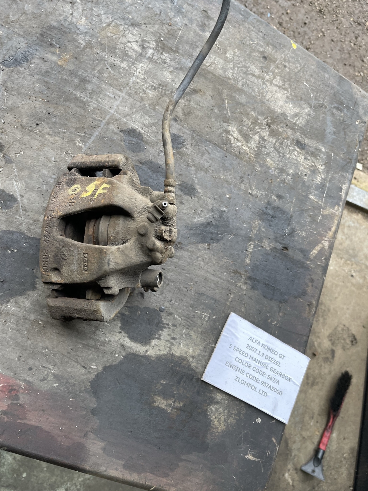 Alfa Romeo GT 2007 1.9 Diesel 937A5000 - Off Side Front Brake Caliper FN5422