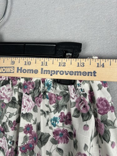 Vintage Stuart Alan Womens Suit 16 Pink 2pc Floral Cottage Skirt Jacket USA 2891