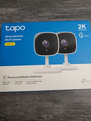  Home Security Wi-Fi Camera, Tapo C110 2pc