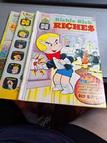 Harvey Comics Richie Rich LOT of 3 Poor-Fair READERS /a-97