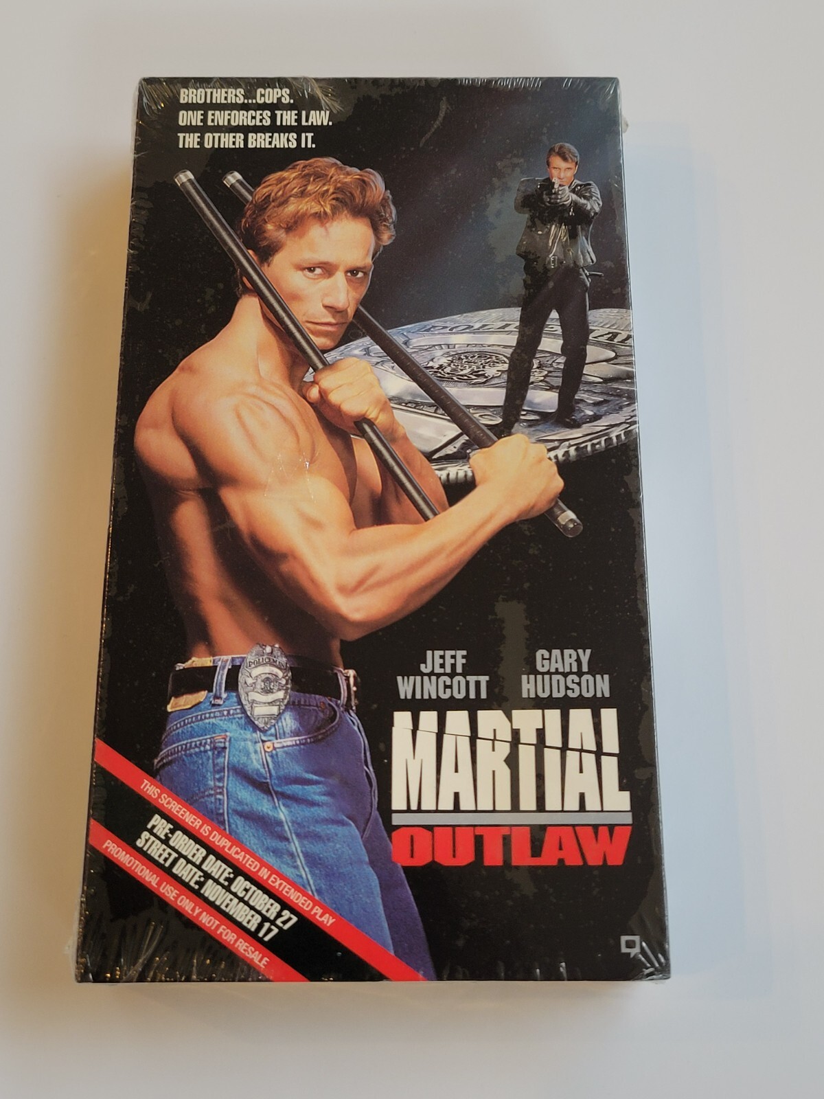 Martial Outlaw VHS, 1993 - Jeff Wincott & Gary Hudson, New