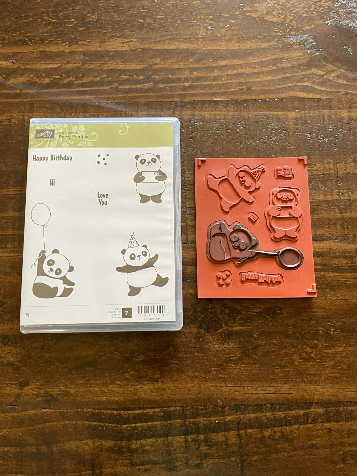 Stampin Up Party Pandas Stamp Set Happy Birthday Complete