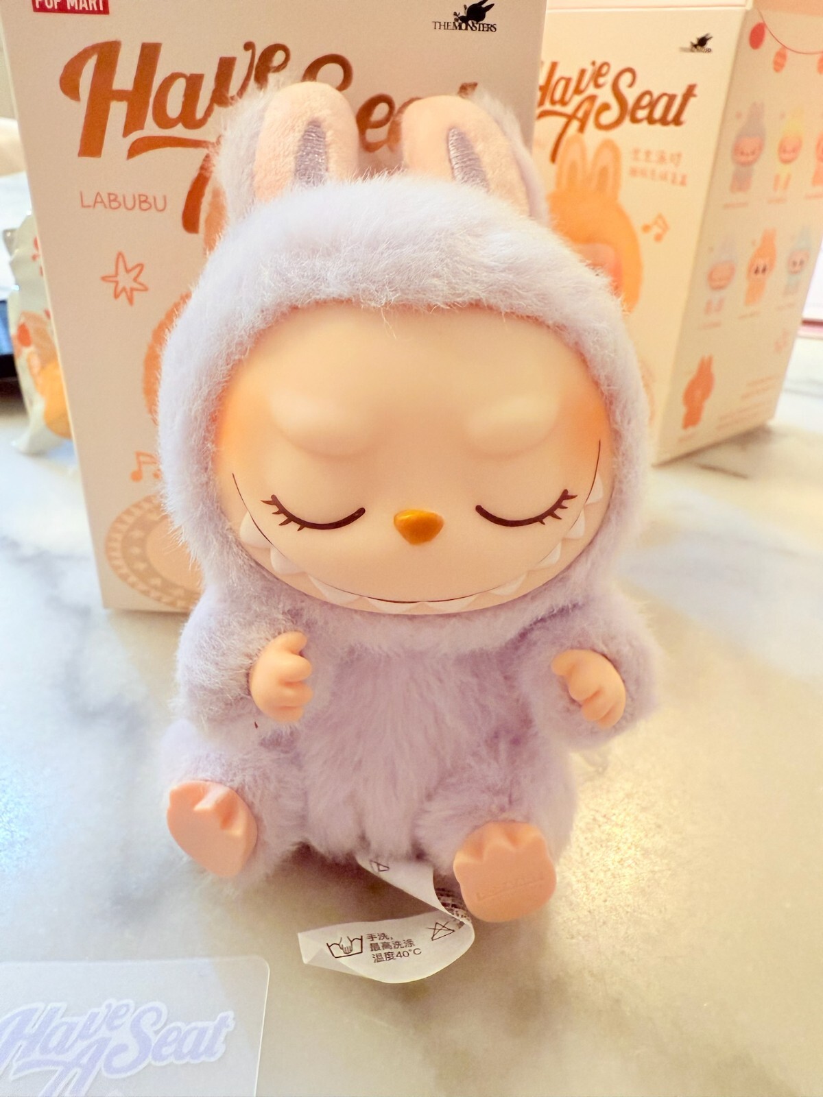 ラブブ POP MART Labubu Have a seat ZIZI Pop Mart Labubu The Monsters Have a Seat ZIZI Vinyl Plush - US