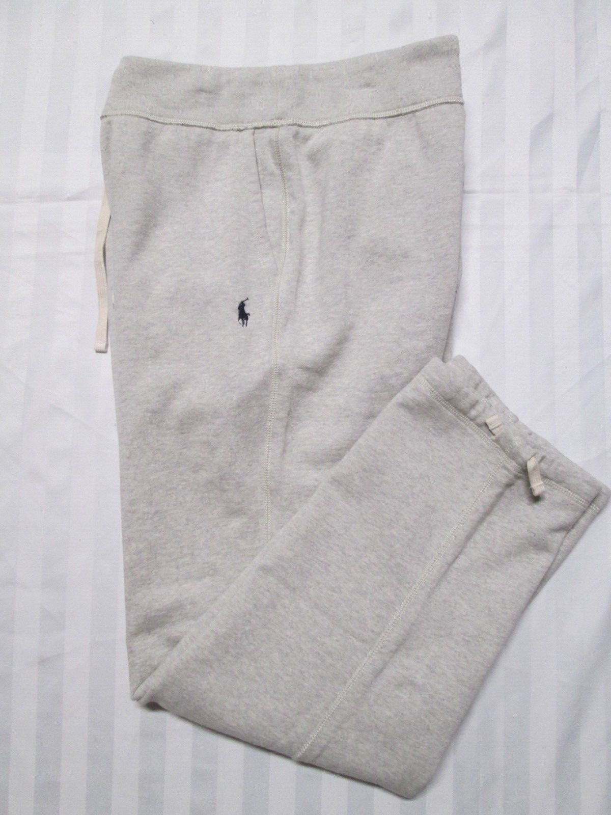 POLO RALPH LAUREN Men's String Hem Grey Jogger Fleece Sweat POLO RALPH LAUREN Men's String Hem Grey Jogger Fleece Sweat