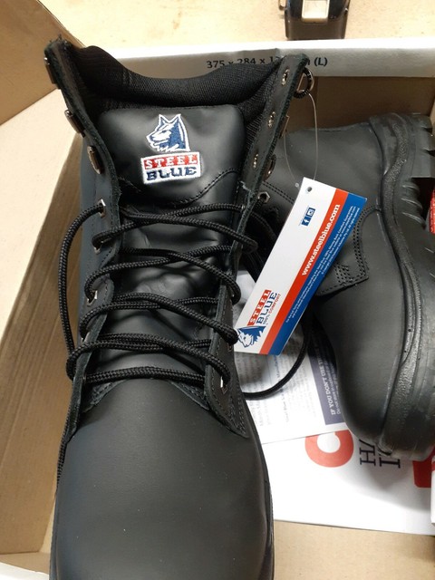 steel blue portland boots