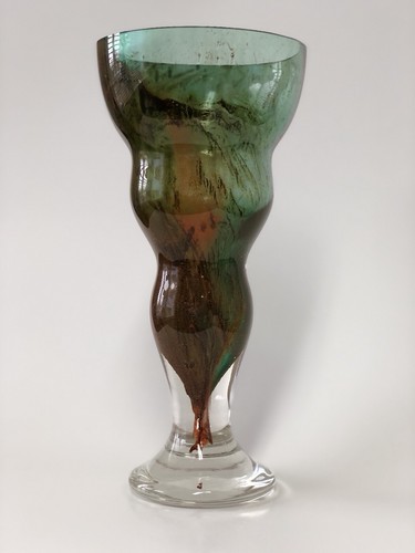 Antique Glass Vase セット Antique Cranberry Moser Art Glass Vase with Silver and Gold