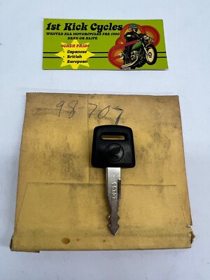 Vintage TEC Honda Factory Pre Cut Motorcycle Key # 98707 OEM