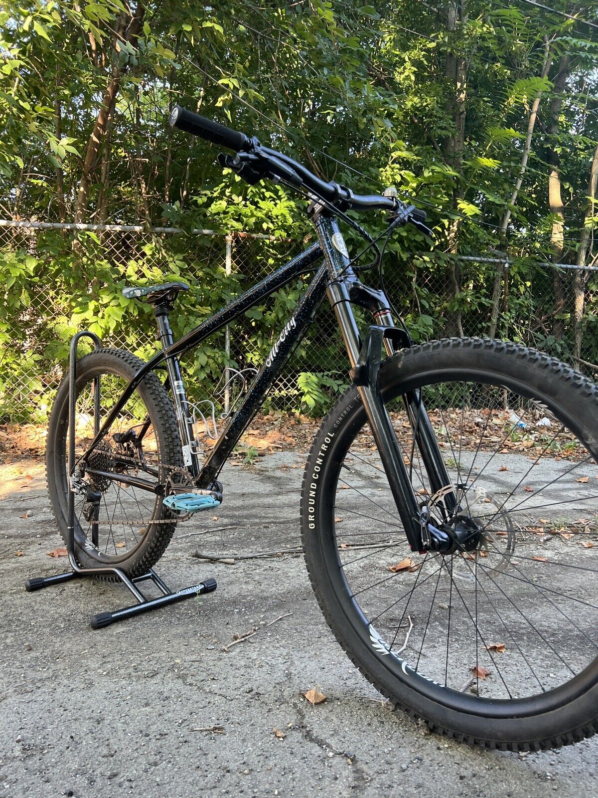 Bicycle for Sale: Custom All City Electric Queen Hardtail Mountain Bike Size M, Black/Blue in Detroit, Michigan