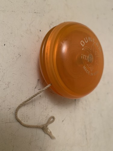VINTAGE YOYO TOY usa made yo collectible yo Duncan Imperial Orange gold world #1