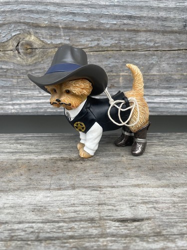 Hamilton Collection Spurs 'N Fur, Cowboy DOG Figurine # 09