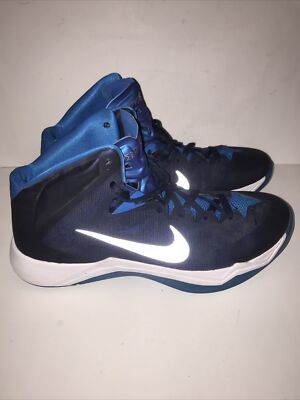 Nike HyperQuickness Shoes Mens 10 Blue Lace Up Basketball 599421-401