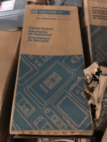 Square D HU363RB Heavy Duty Outdoor Safety Switch 600v Rainproof 3R Enclosure