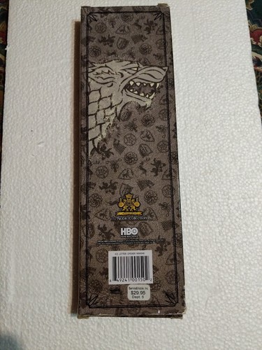 HBO Game of Thrones Eddard Stark Ice Sword Letter Opener Stainless Steel 9