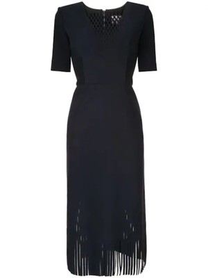 

Dion Lee Женское Темно-синее Вечернее Платье-футляр С Коротким Рукавом Ниже Колена, Navy