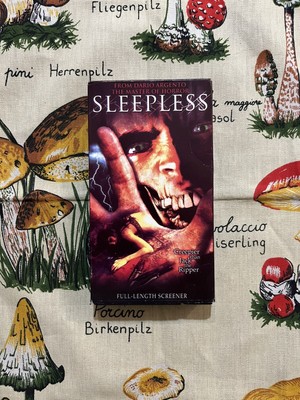 SLEEPLESS VHS DARIO ARGENTER RARE SCREENER + VIDEO STORE TAPE HORROR GIALLO GORE