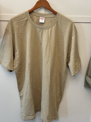 Blank Supreme T Shirt Tee Khaki Tan XL. New