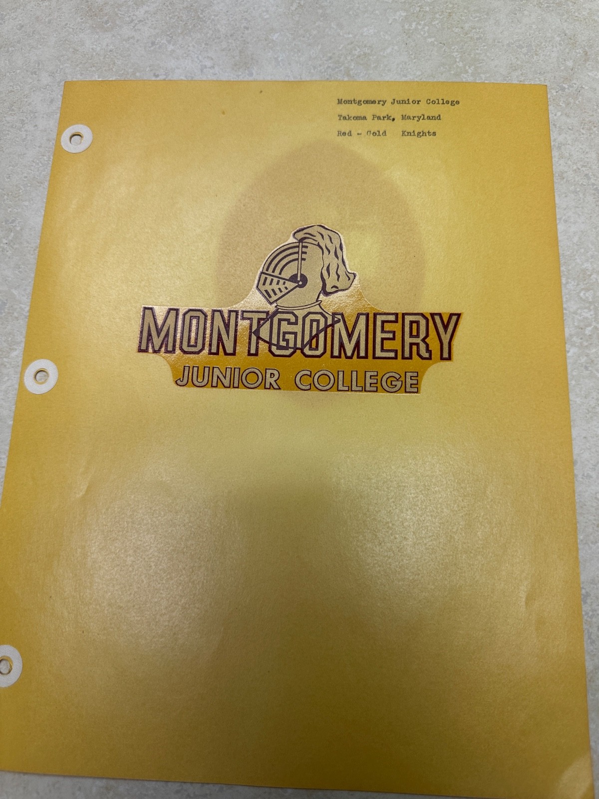 Vintage Montgomery Junior College Decal