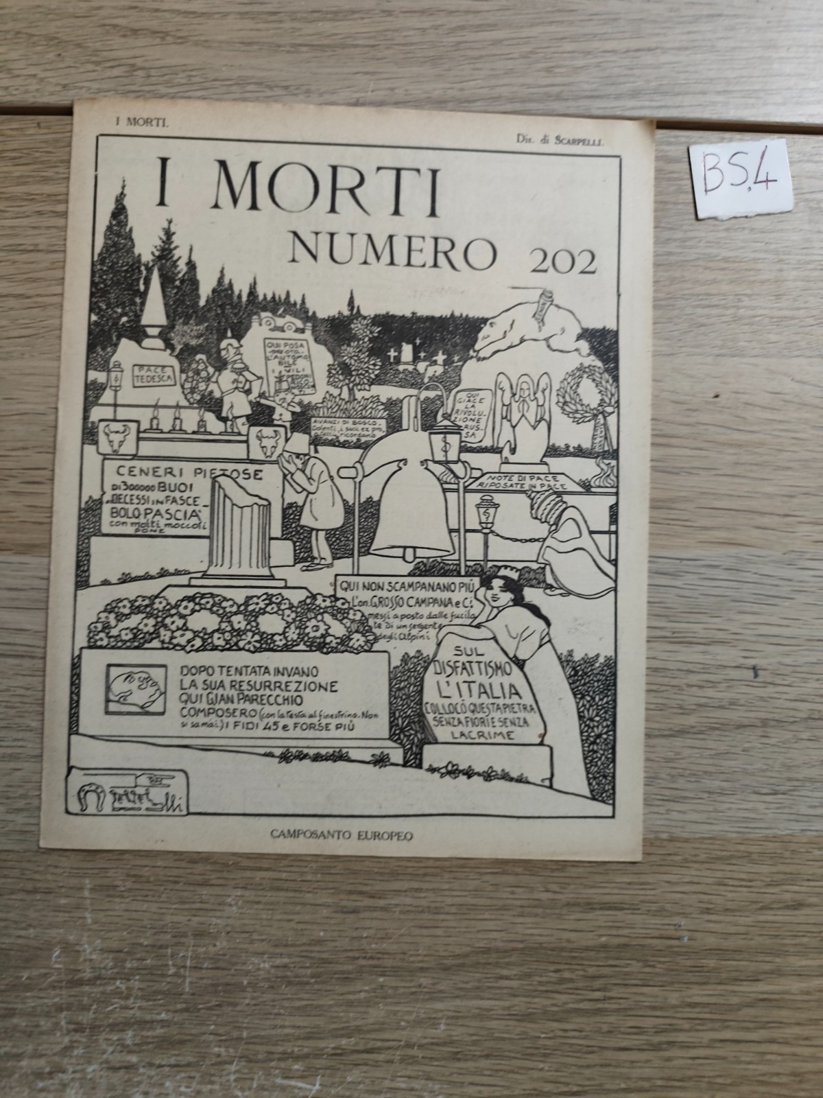 NUMERO 202 rivista umoristica SATIRA prima guerra Mondiale