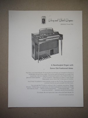 Story and Clark Organs Vintage Catalog and flyer LOT