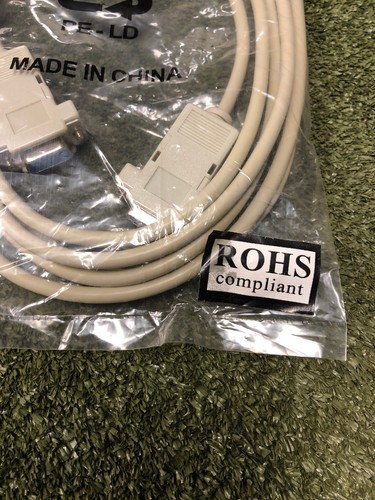 Cable Null Modem DB9F To DB9F, AK143-3-R, Female to Female.  Loc 111B