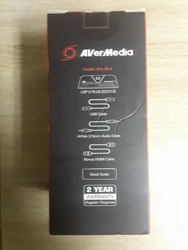 Avermedia LIVE GAMER PORTABLE 2 PLUS 4K Full HD 1080p60 GC513